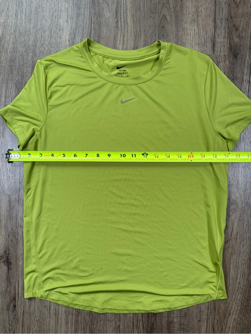 Nike One Dri-Fit Running T-Shirt Lime Green Size Small